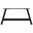 sofabordsben A-formet 2 stk. sort 60 x (30-31) cm stål