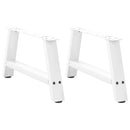 sofabordsben A-formet 2 stk. hvid 60x(30-31) cm stål