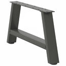 sofabordsben A-formet 2 stk. antracit 60x(30-31) cm stål