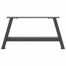sofabordsben A-formet 2 stk. antracit 60x(30-31) cm stål