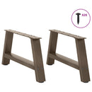 sofabordsben A-formet 2 stk. 60x(30-31) cm stål