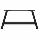 sofabordsben A-formet 2 stk. sort 70 x (30-31) cm stål
