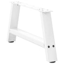 sofabordsben A-formet 2 stk. hvid 70x(30-31) cm stål