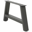 sofabordsben A-formet 2 stk. antracit 70x(30-31) cm stål