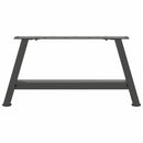 sofabordsben A-formet 2 stk. antracit 70x(30-31) cm stål