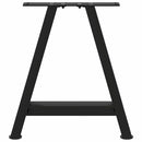 sofabordsben A-formet 2 stk. sort 38 x (42-43) cm stål