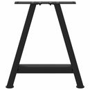 sofabordsben A-formet 2 stk. sort 38 x (42-43) cm stål