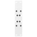 sofabordsben A-formet 2 stk. hvid 50x(42-43) cm stål