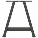 sofabordsben A-formet 2 stk. antracit 50x(42-43) cm stål