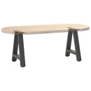sofabordsben A-formet 2 stk. antracit 50x(42-43) cm stål