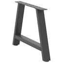 sofabordsben A-formet 2 stk. antracit 60 x (42-43) cm stål