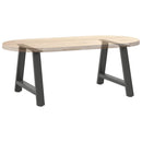 sofabordsben A-formet 2 stk. antracit 60 x (42-43) cm stål