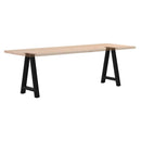 spisebordsben A-formet 2 stk. sort 50x(72-73) cm stål