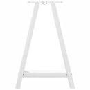 spisebordsben A-formet 2 stk. hvid 50x(72-73) cm stål