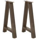 spisebordsben A-formet 2 stk. 50x(72-73) cm stål