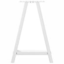 spisebordsben A-formet 2 stk. hvid 60 x (72-73) cm stål