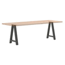 spisebordsben A-formet 2 stk. antracit 60 x (72-73) cm stål