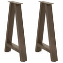spisebordsben A-formet 2 stk. 60 x (72-73) cm stål