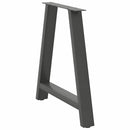 spisebordsben A-formet 2 stk. antracit 70 x (72-73) cm stål