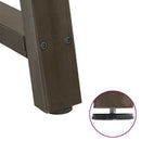spisebordsben A-formet 2 stk. 70 x (72-73) cm stål