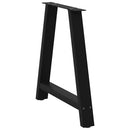 spisebordsben A-formet 2 stk. sort 80x(72-73) cm stål