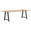 spisebordsben A-formet 2 stk. antracit 80x(72-73) cm stål