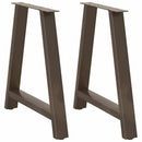 spisebordsben A-formet 2 stk. 80x(72-73) cm stål