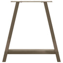 spisebordsben A-formet 2 stk. 80x(72-73) cm stål