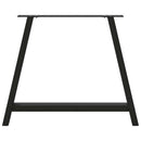 spisebordsben A-formet 2 stk. sort 90 x (72-73) cm stål