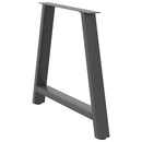 spisebordsben A-formet 2 stk. antracit 90x(72-73) cm stål