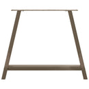 spisebordsben A-formet 2 stk. 90 x (72-73) cm stål