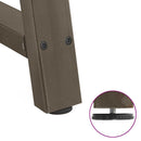 spisebordsben A-formet 2 stk. 90 x (72-73) cm stål