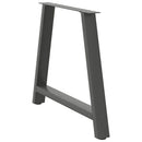 spisebordsben A-formet 2 stk. antracit 100x(72-73) cm stål
