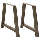 spisebordsben A-formet 2 stk. 100x(72-73) cm stål