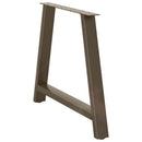 spisebordsben A-formet 2 stk. 100x(72-73) cm stål
