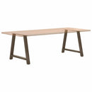 spisebordsben A-formet 2 stk. 100x(72-73) cm stål