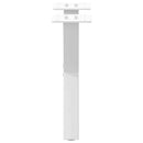 sofabordsben X-formet 2 stk. hvid 30x(30-31) cm stål
