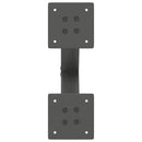 sofabordsben X-formet 2 stk. antracit 30x(30-31) cm stål