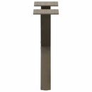 sofabordsben X-formet 2 stk. naturstål 30x(30-31) cm stål