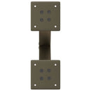 sofabordsben X-formet 2 stk. naturstål 30x(30-31) cm stål