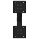 sofabordsben X-formet 2 stk. sort 37x(30-31) cm stål