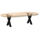 sofabordsben X-formet 2 stk. sort 37x(30-31) cm stål