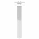 sofabordsben X-formet 2 stk. hvid 37x(30-31) cm stål