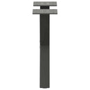 sofabordsben X-formet 2 stk. antracit 37x(30-31) cm stål