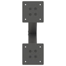 sofabordsben X-formet 2 stk. antracit 37x(30-31) cm stål