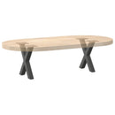 sofabordsben X-formet 2 stk. antracit 37x(30-31) cm stål