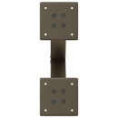 sofabordsben X-formet 2 stk. naturstål 37x(30-31) cm stål