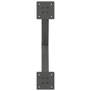 sofabordsben X-formet 2 stk. antracit 50x(30-31) cm stål
