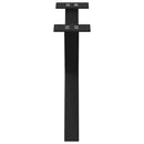 sofabordsben X-formet 2 stk. sort 60 x (30-31) cm stål