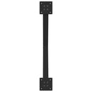 sofabordsben X-formet 2 stk. sort 70 x (30-31) cm stål